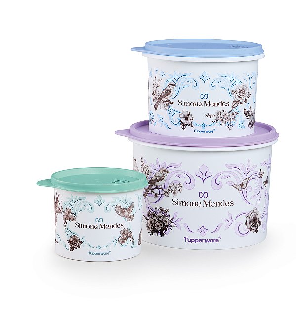 Tupperware® Kit Simone Mendes Retorno Às Origens - 500ml + 1.1l + 2.4l
