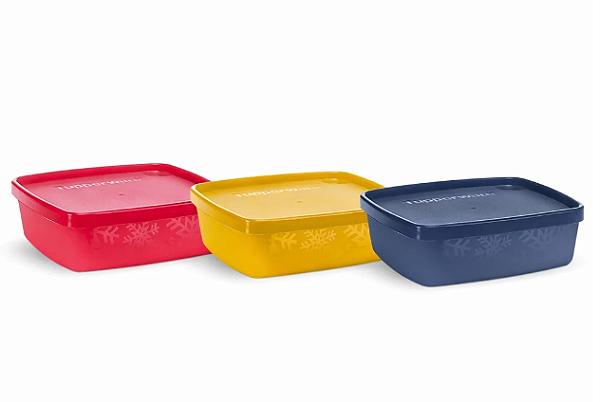Tupperware® Kit Mini Jeitosinho Neve 250ml - 3 unid
