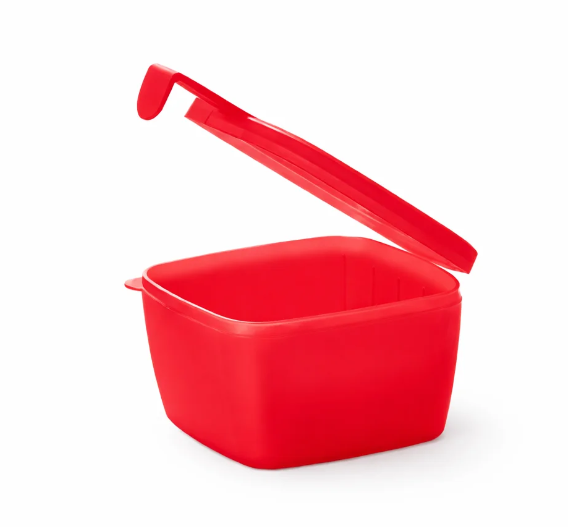 Tupperware® Conserva Metade Quadrado Vermelho - 600ml