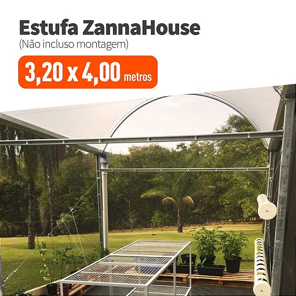 Estufa Agrícola - ZannaHouse 3,20 X 4,00M