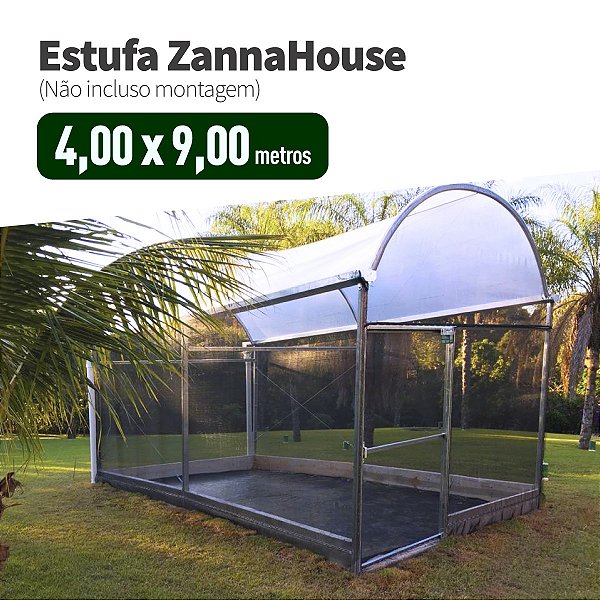 Estufa Agrícola - ZannaHouse 4,00 X 9,00M