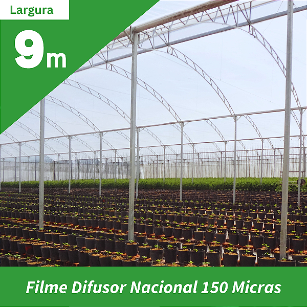 Filme Agrícola Difusor 150 Micras | 9 metros de largura
