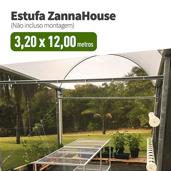 Estufa Agrícola - ZannaHouse 3,20 X 12,00M