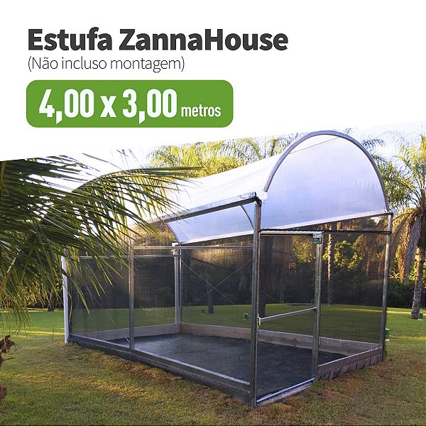 Estufa Agrícola - ZannaHouse 4,00 X 3,00M
