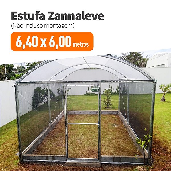 Estufa Agrícola - ZannaHouse 6,40 X 6,00M