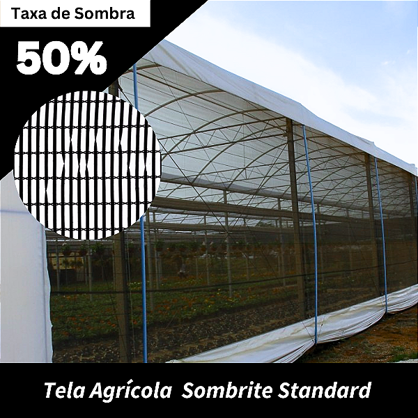 Tela Sombrite Standard Preta 50%