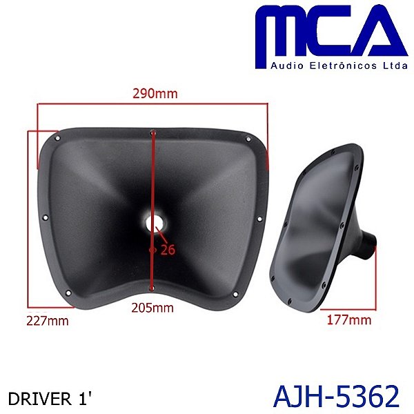 CORNETA MÉDIA PARA ALTO FALANTE 12" VJH5362