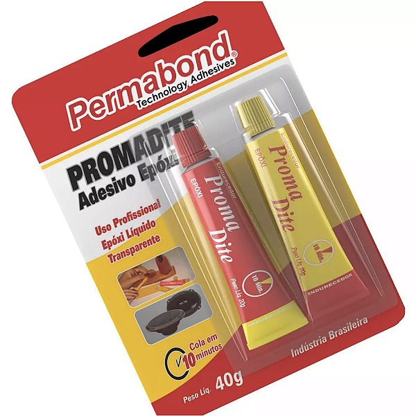 Cola Adesiva Permabond Promadite Adesivo Epóxi 10 Min