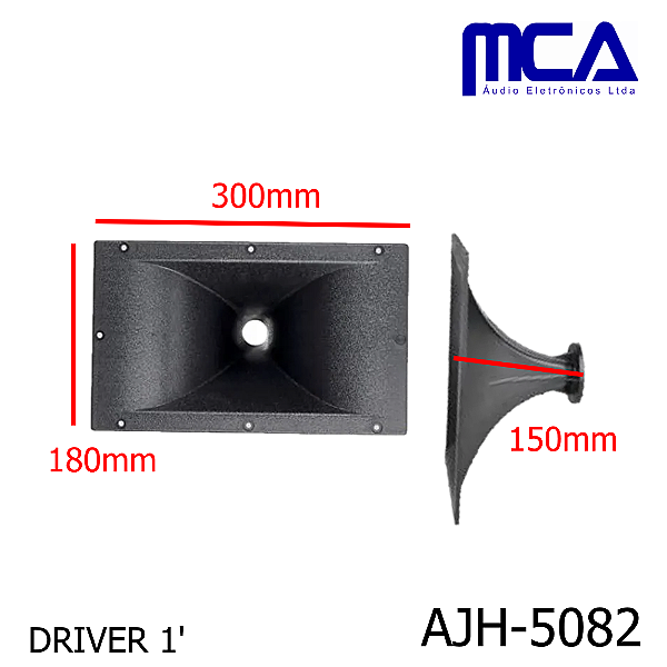 CORNETA FLANGE PARA DRIVER 1' AJH-5082 30 X 18 x 15