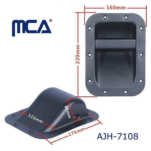 ALÇA METAL PARA CAIXA ACÚSTICA AJH-7108 220 x 160mm