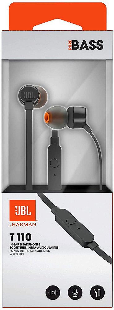 Fone de Ouvido, JBL, Tune 110 Intra-Auricular