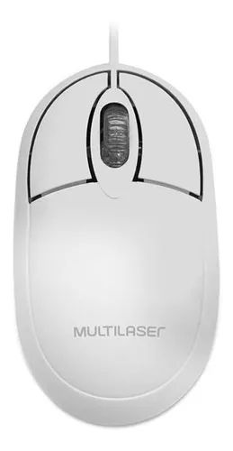 Mouse Óptico, 1200Dpi, com fio Multilaser