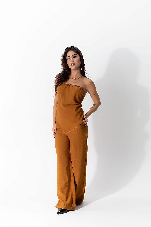 Conjunto Alfaiataria Caramelo