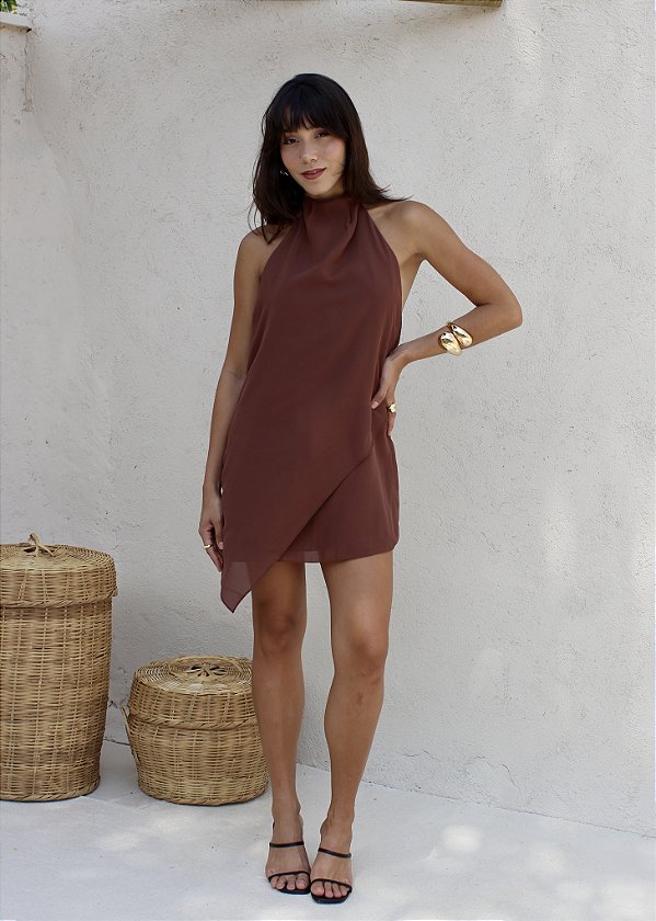 Vestido Lia Marrom