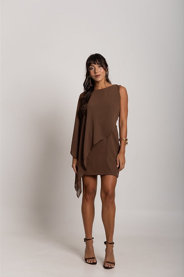Vestido Tati Marrom