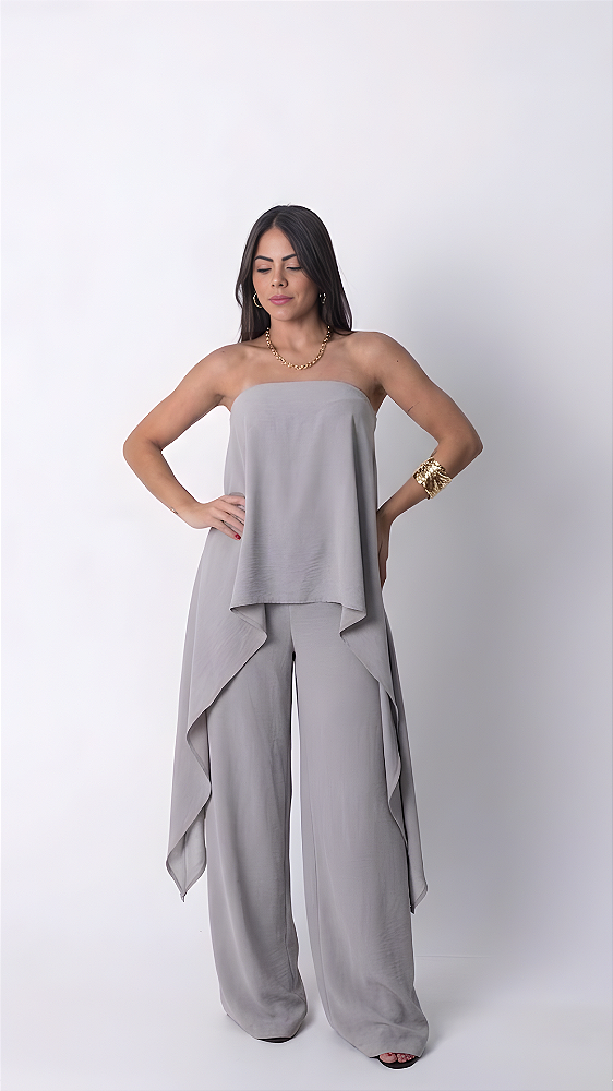 Conjunto Alessa Cinza