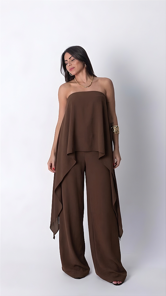 Conjunto Alessa Marrom