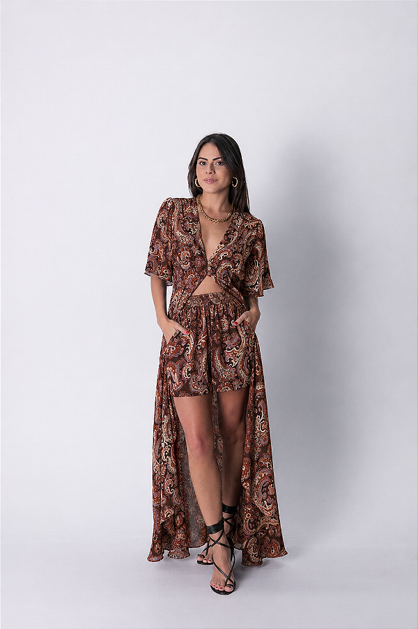 Laís Pasley Bordô (Tunica + Shorts)