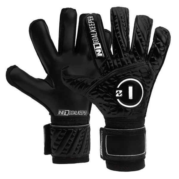 Luva de Goleiro Profissional N1 Cronos Black + Adesivo
