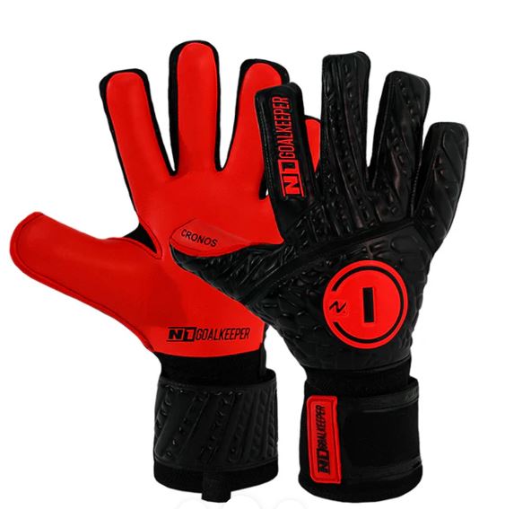 Luva de Goleiro Profissional N1 Cronos Red + Adesivo