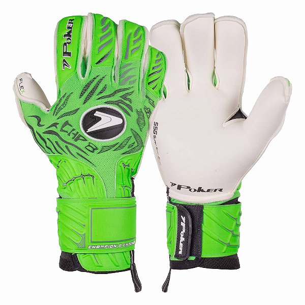 LUVA DE GOLEIRO POKER CHAMPION 8 GREEN