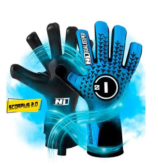 DUPLICADO - LUVA DE GOLEIRO PROFISSIONAL N1 SCORPIUS AQUA 2.0 + BRINDE