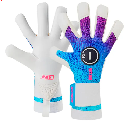 LUVA DE GOLEIRO PROFISSIONAL N1 ZEUS AZUL + BRINDE