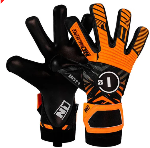 LUVA DE GOLEIRO N1 ARES LARANJA + BRINDE