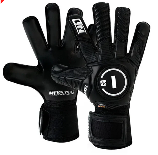 LUVA DE GOLEIRO PROFISSIONAL N1 HORUS ELITE BLACK + BRINDE