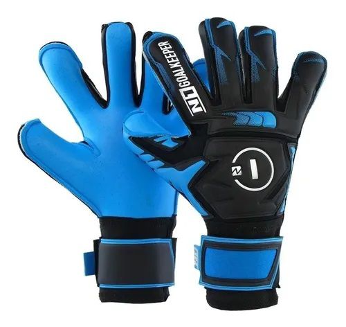 LUVA DE GOLEIRO PROFISSIONAL N1 BETA ELITE BLUE + BRINDE