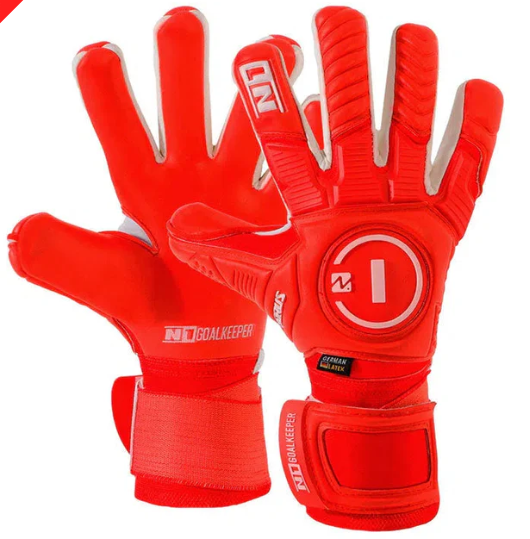 LUVA DE GOLEIRO PROFISSIONAL N1 HORUS ELITE RED + BRINDE