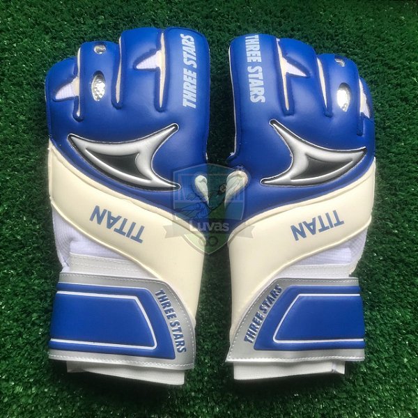 LUVA DE GOLEIRO THREE STARS TITAN AZUL