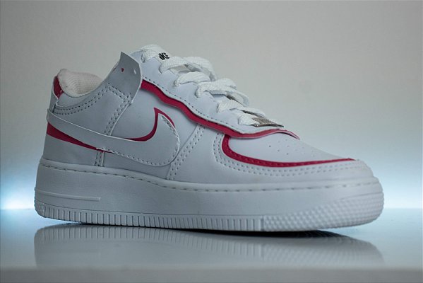 nike air force branco com rosa
