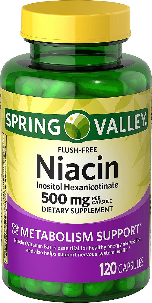 Niacin 500mg - Vitamina Spring Valley - 120 Unit