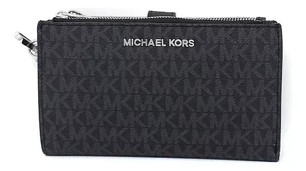 Carteira Michael Kors - Jet Set Travel -  Preto E Prata