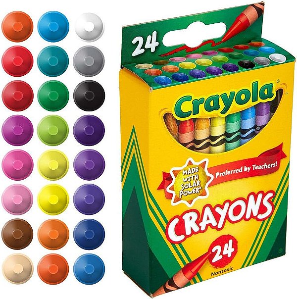 Crayola Giz de Cera Crayons 24 cores