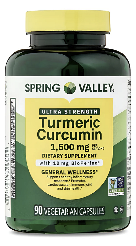 Turmeric Curcumim Spring Valley 1500mg - 900 Capsulas