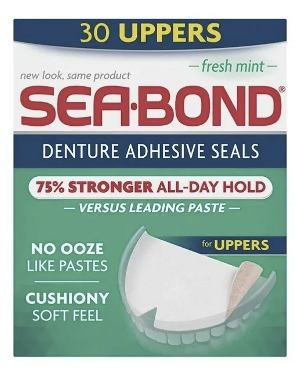 Sea Bond - Fixador Dentadura Parte Superior - 30 unid