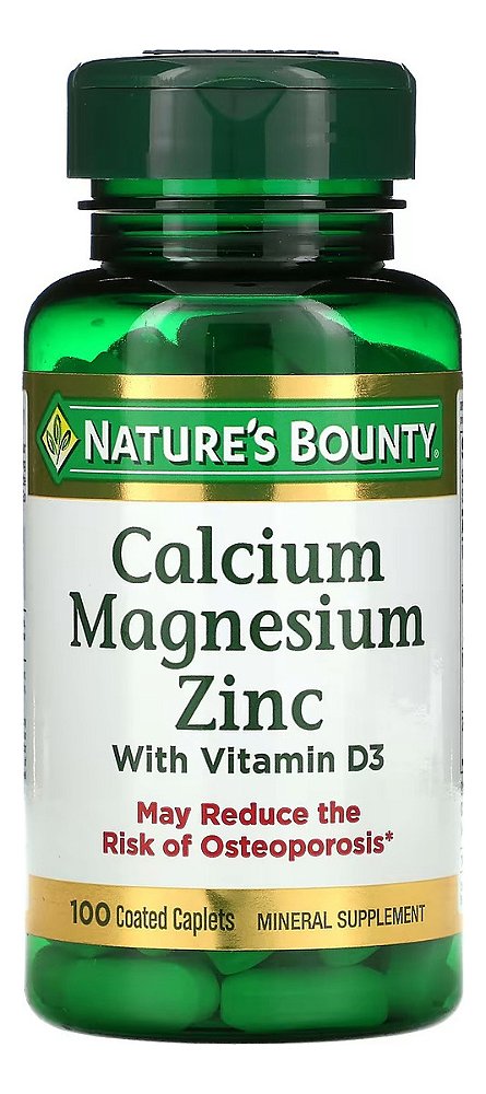 Vitamina Calcium Magnesium Zinc - Nature's Bounty  - 100und