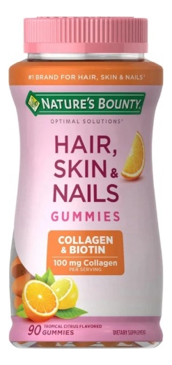 Hair, Skin & Nails, Collagen - Nature's Bounty - 90 Gummies
