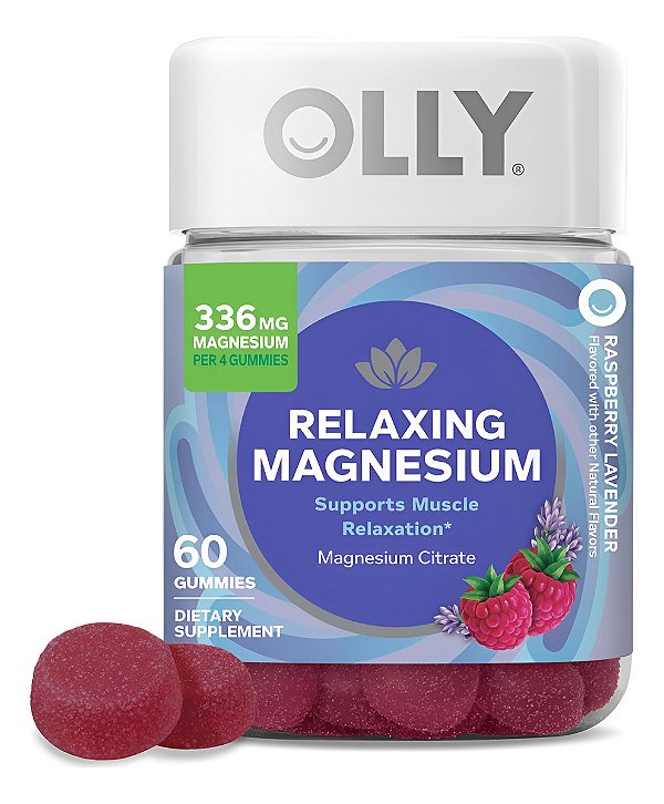 Olly Relaxing Raspberry de Magnésio - Vitamina - 60 gomas
