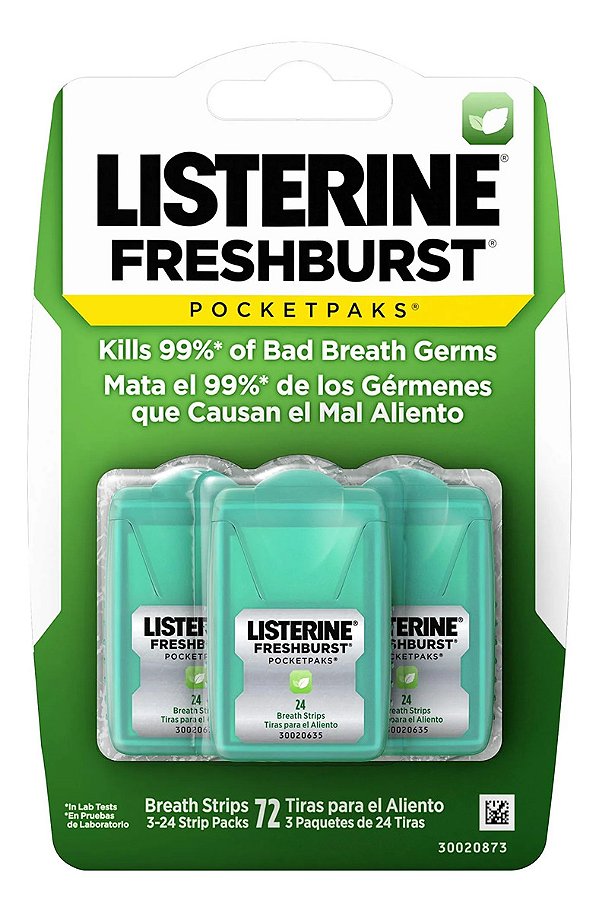 Listerine Pocketmist Freshburst Cool Mint - 3 Und