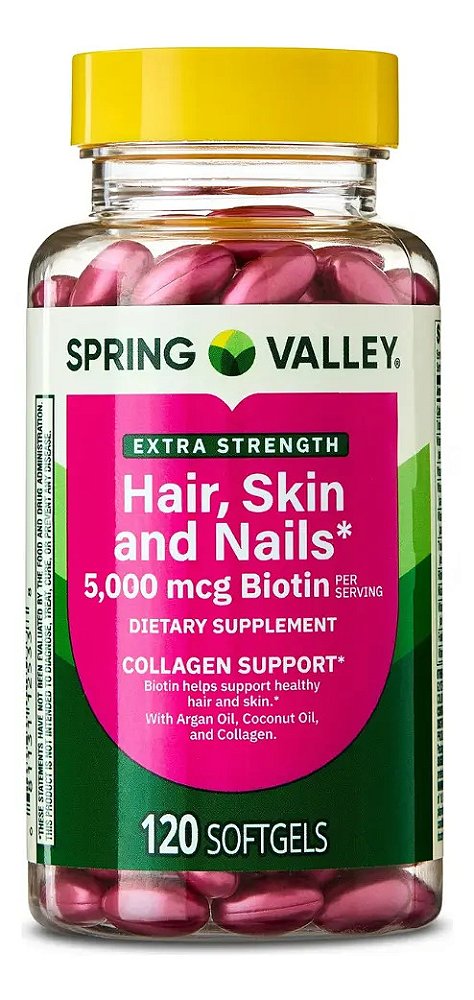 Hair Skin Nails 5000mcg - Spring Valley - 120und