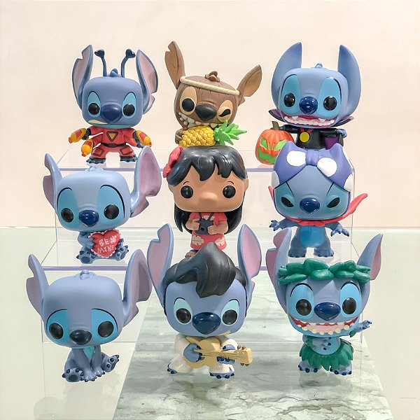 Mini Escada P/ 9 Funko Pop! Em Acrílico - 2 Andares (25cm)