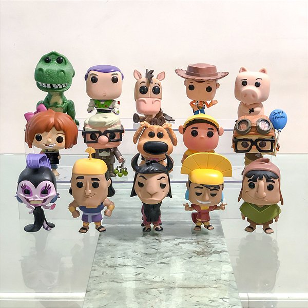 Mini Escada P/ 15 Funko Pop! Em Acrílico - 2 Andares (40cm)