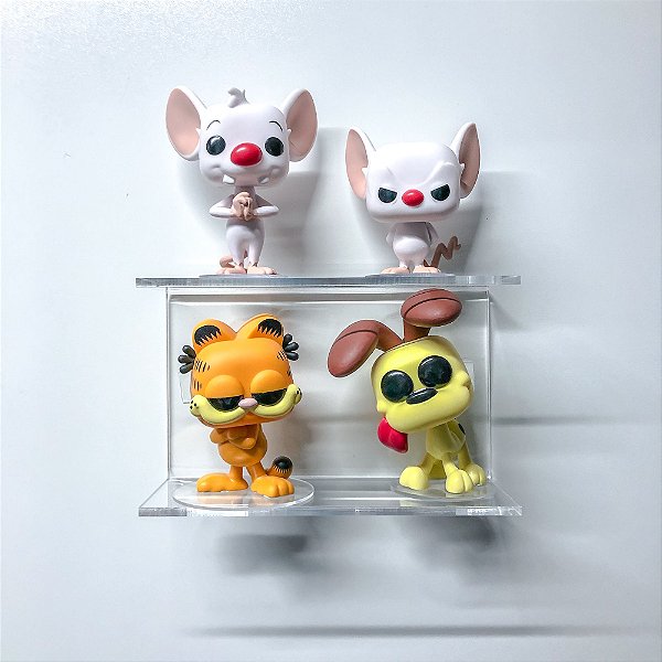 Suporte De Parede Duplo Para 4 Funkos Pop!