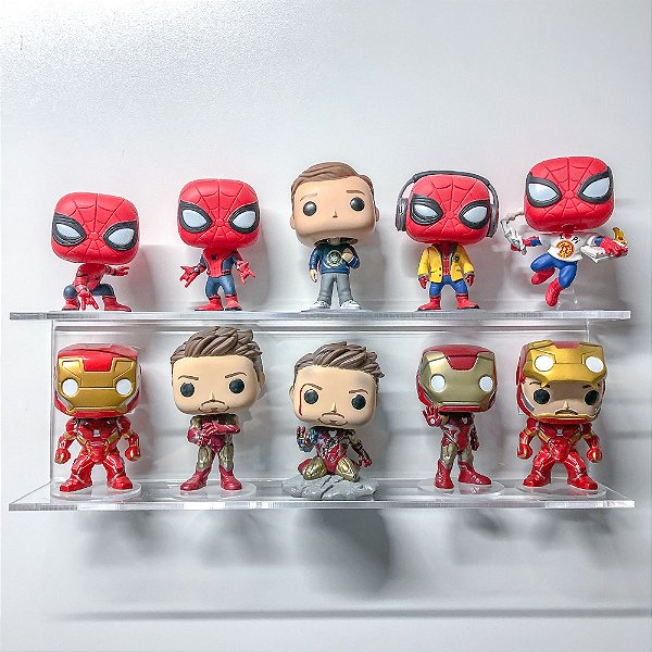 Suporte De Parede Duplo Para 10 Funkos Pop!