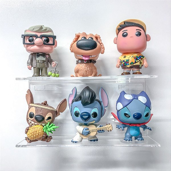 Suporte De Parede Duplo Para 6 Funkos Pop!