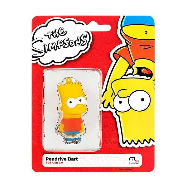 Pendrive Simpsons Bart 8GB - Multilaser