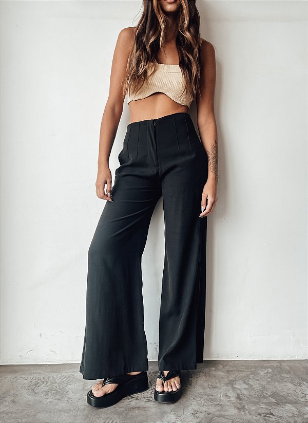 WIDE LEG LA VIE PRETO